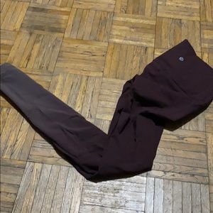 Ombré Maroon High Waisted Lululemon Legging Size 2
